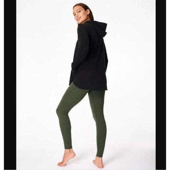 SWEATY BETTY Escape Luxe Hoodie Sweatshirt Small Black NEW - Picture 5 of 11